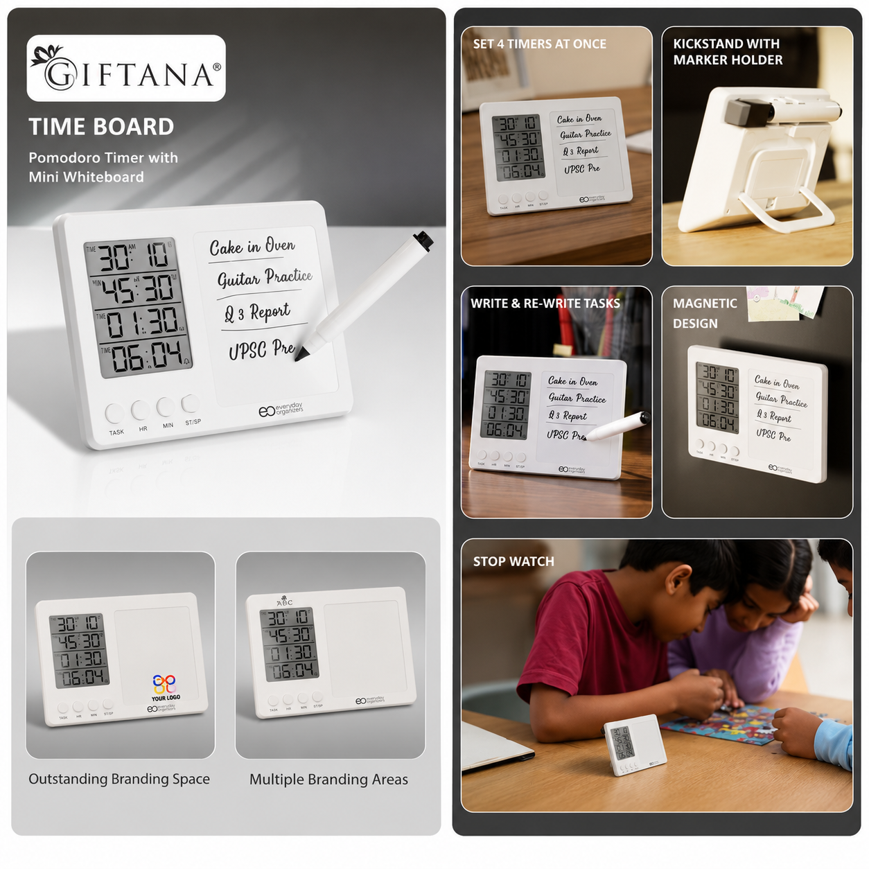 Time Board Timer with Mini Whiteboard